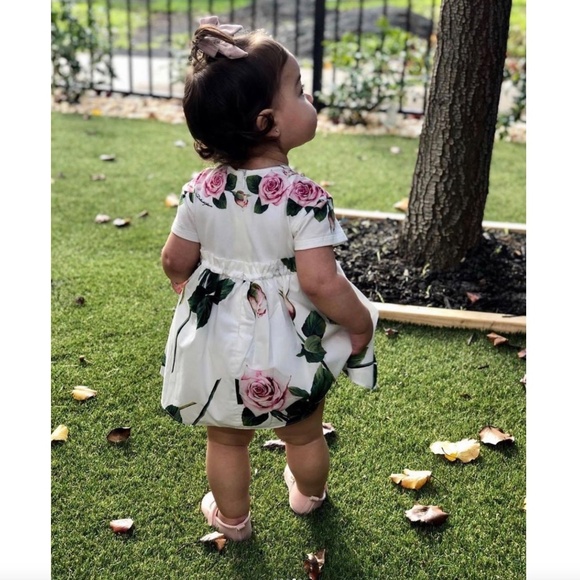 Dolce & Gabbana Pink Rose Dress size 2T New With Tags - Picture 6 of 16